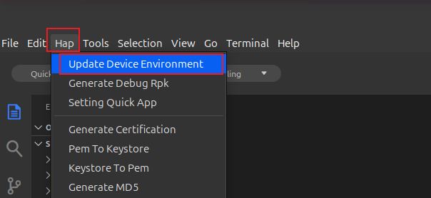 6ide给手机安装快应用调试器